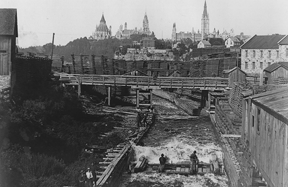 Two of a handful of buildings to survive the Great Fire of 1900, they were part of J.R. Booth’s lumber empire. These lumber barons fueled the prosperity and growth of Ottawa.